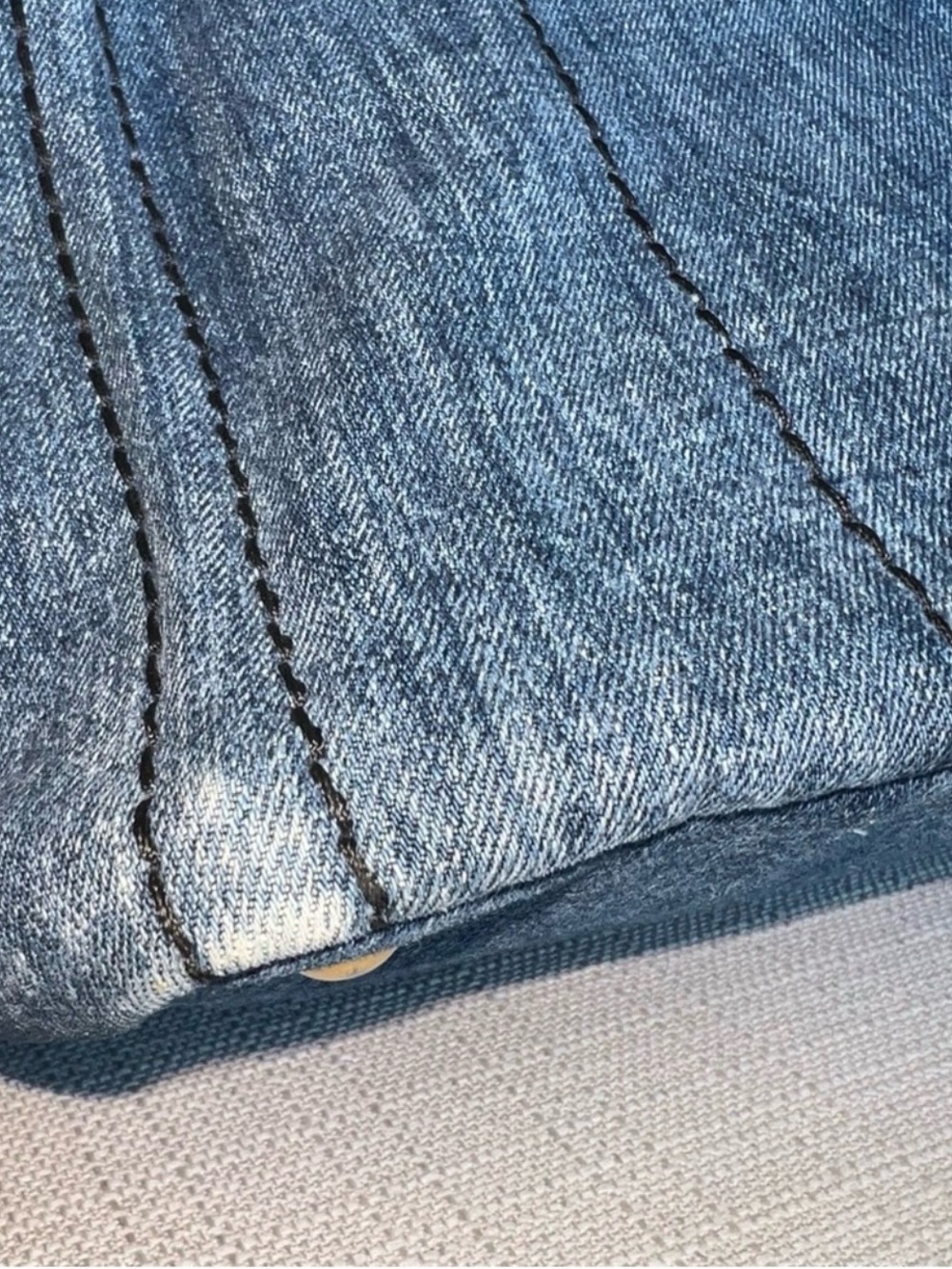PRADA Blue Denim Structured
Canapa Tote - Picture 12 of 12